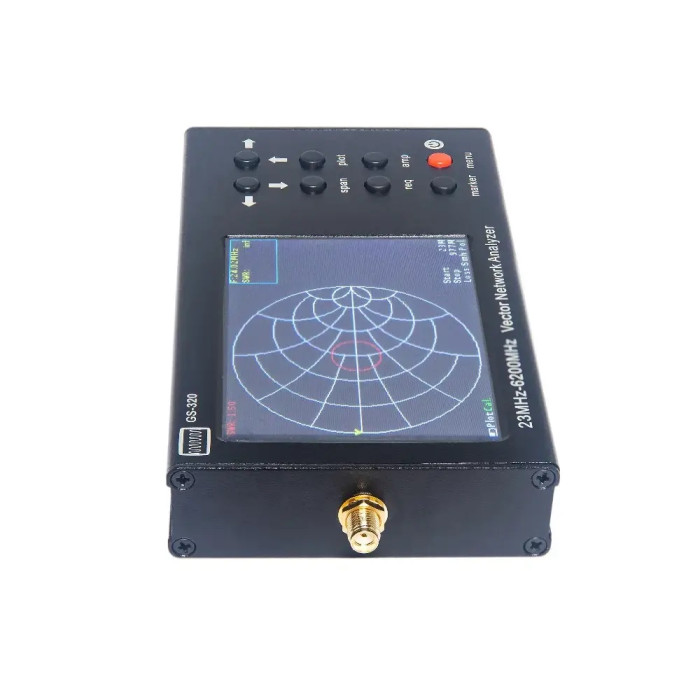 Векторний мережевий аналізатор GS-320 23-6200 МГц Портативний VNA SWR мережевий аналізатор Рефлектометр Тип NanoVNA