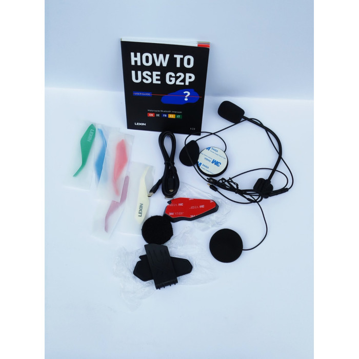 Мотогарнітура Lexin G2P/6 гонщиків/1000 метрів/домофон