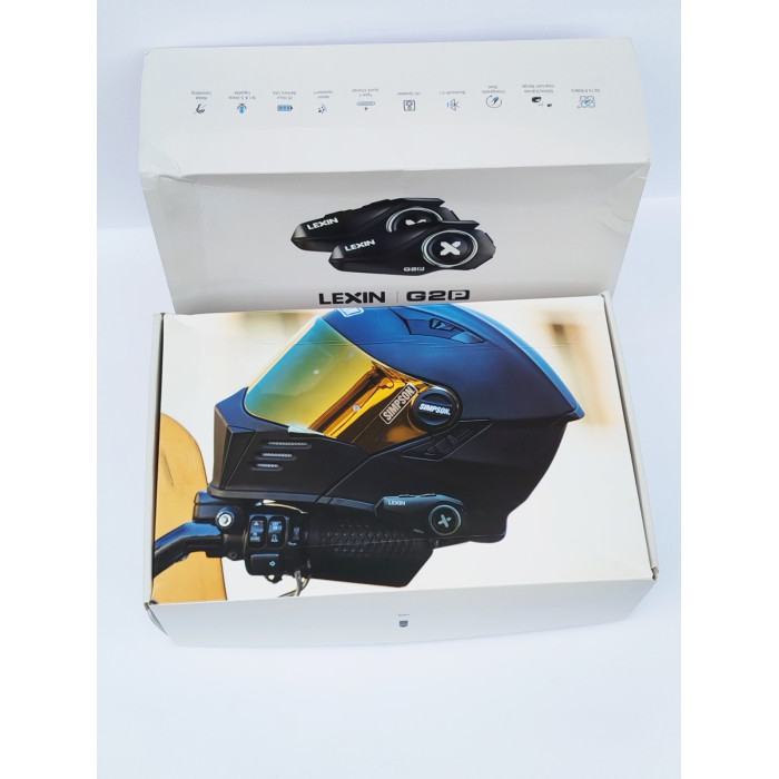 Мотогарнітура Lexin G2P/6 гонщиків/1000 метрів/домофон