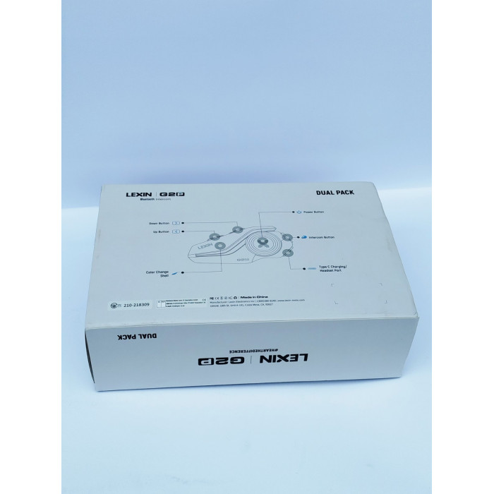 Мотогарнітура Lexin G2P/6 гонщиків/1000 метрів/домофон