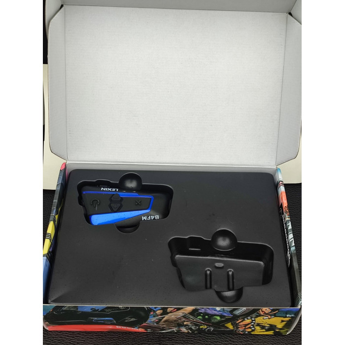 Lexin B4FM-X Bluetooth-гарнитура для мотоциклетного шлема, BT 5.0, беспроводная связь, переговорное устройство, обмен музыкой, 10 гонщиков