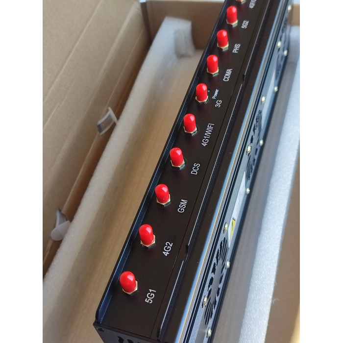 Стаціонарна глушилка мобільного зв'язку ПІРАНЬЯ Х12 WIFI 2.4, 5.2, 5.8 (GSM, 3G, 4G, CDMA +4G LTE, WI-FI, DCS, VHF, UHF, WI-FI 5.0, LoJack, GPS)