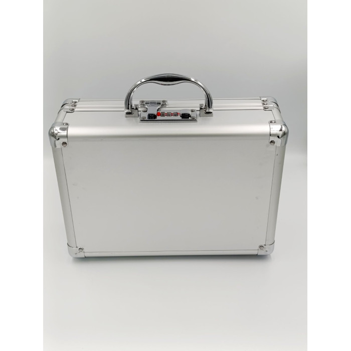 Металопластиковий кейс для обладнання з кодовим замком і поролоновим наповнювачем 29*20,5*10 см