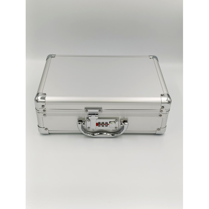 Металопластиковий кейс для обладнання з кодовим замком і поролоновим наповнювачем 29*20,5*10 см