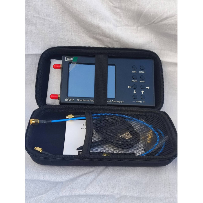 Аналізатор спектра SA6 (35 МГц до 6.2 ГГц) без адаптерів SMA-BNC SMA-UHF