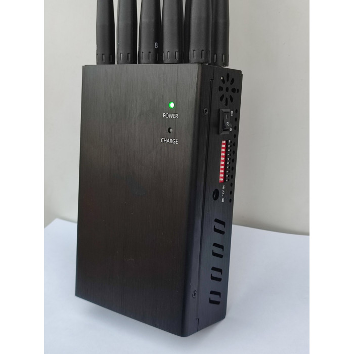 Потужна портативна глушилка 10 Антен GSM,GPS 4G, 3G, 5.8G, DCS, Wi-Fi, GPS L1/L2/L3/L4/L5 "Хижак про10"