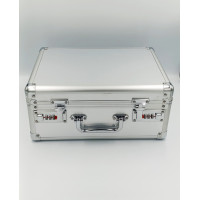 Металлопластиковый кейс для оборудования с кодовыми замками и поролоновым наполнителем 32*25*14,5см