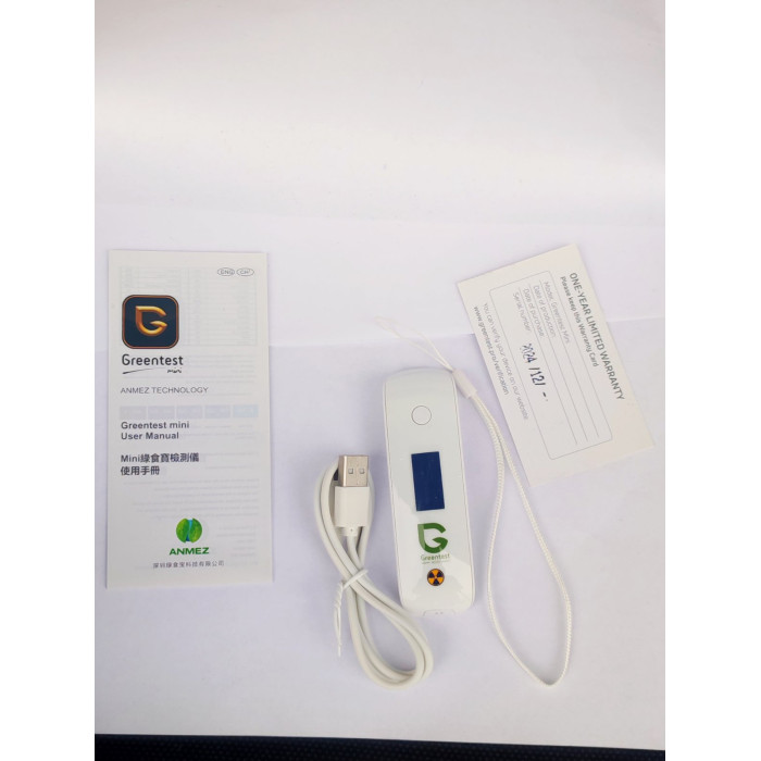 Greentest mini - прилад для експрес-аналізу концентрації нітратів у свіжих фруктах, овочах і м'ясі, TDS-метр (жорсткість води), а також фонового випромінювання в навколишньому середовищі та рівня радіоактивності окремих об'єктів.