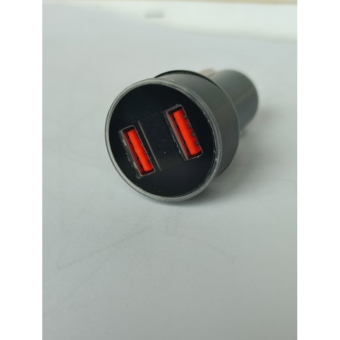Авто-зарядка 2 USB адаптер, в машину, прикурювач. ( чорна )