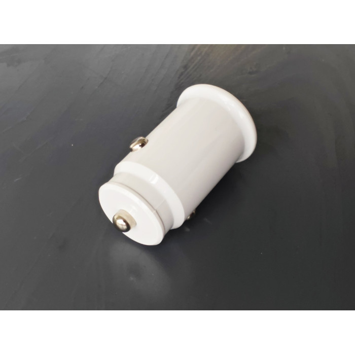 Авто-зарядка 2 USB адаптер, в машину, прикурювач. ( біла )