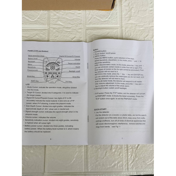 Регульований складаний металошукач TX-610 з високоточною  водонепроникною пошуковою котушкою