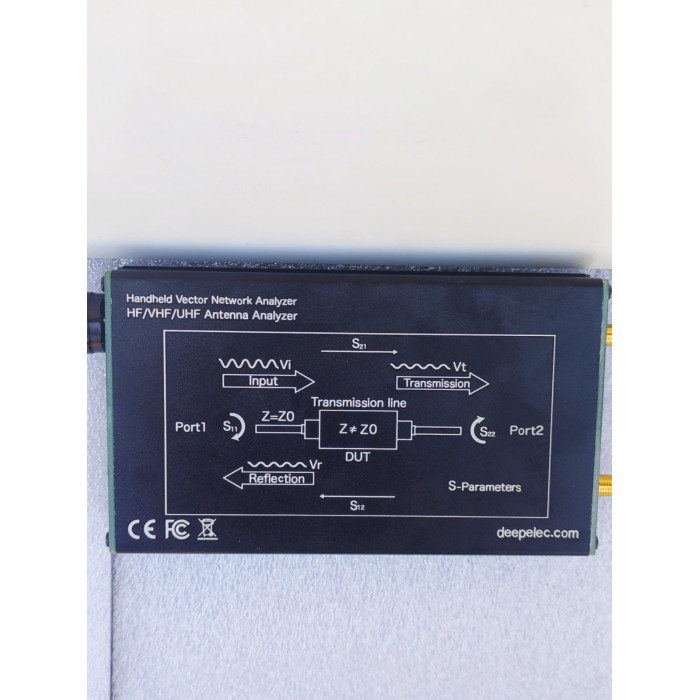 DeepVNA-101 4,3-дюймовий антенний аналізатор 10kГц-1,5 ГГц КСВ-метр VHF UHF мережевий аналізатор HW3.2 IPS LCD + металевий корпус NanoVNA-F