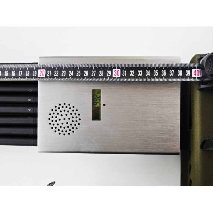 Потужна портативна глушилка сигналів мобільного зв'язку для кабінету, в автомобіль «PREDATOR-24» (2G/3G/4G/5G/GSM/DCS/GPS L1-L5/RC 315, 433-434, 868/WI-Fi 2.4G 5.2G 5.8G/PCS/UFH/CDMA/VHF/LOJACK) 24 Вт