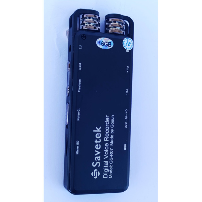 Професійний цифровий диктофон Savetek з функцією голосової активації/16 ГБ/шумодав