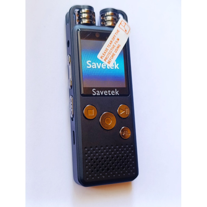 Професійний цифровий диктофон Savetek з функцією голосової активації/16 ГБ/шумодав