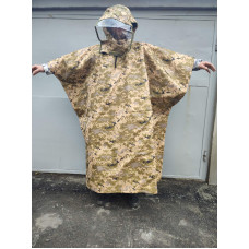 Пончо, водонепроникний, будівельна тканина