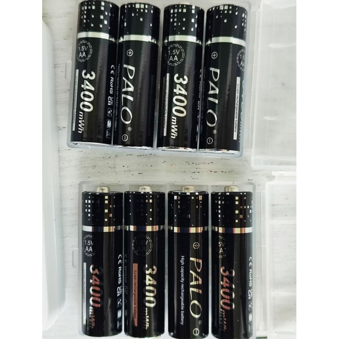 Зарядний пристрій PALO для фотопасток + 8 АКБ