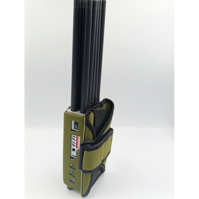 Vodasafe P10 (10Вт) ефективно блокує CDMA, GSM, 3G, 4G LTE, 5G, GPS, Wi-Fi, Bluetooth.