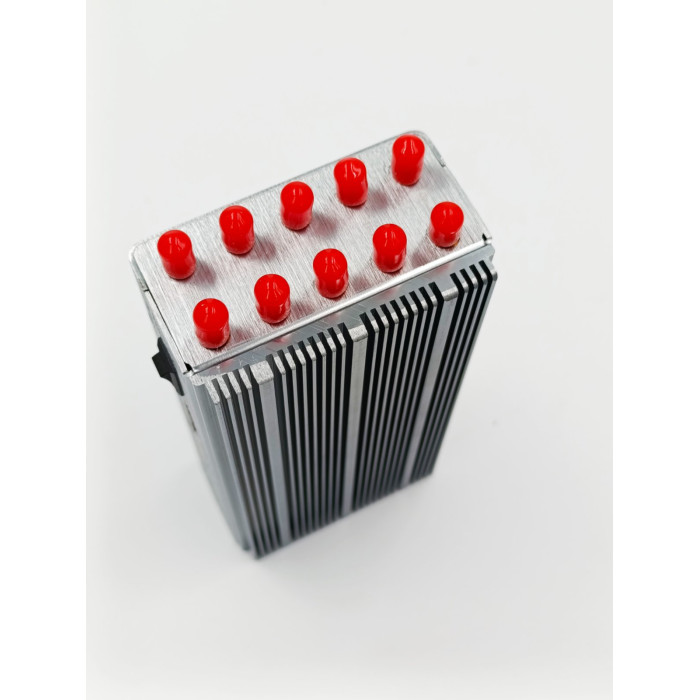 Vodasafe P10 (10Вт) ефективно блокує CDMA, GSM, 3G, 4G LTE, 5G, GPS, Wi-Fi, Bluetooth.