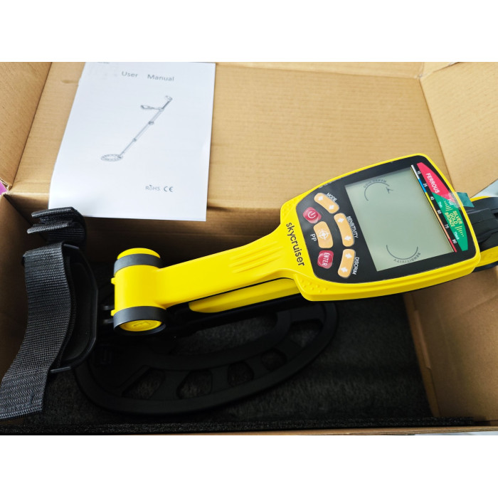 TX-650 Складаний металошукач. Професійний металошукач золота з РК-дисплеєм з підсвічуванням. Висока точність. Водонепроникна котушка