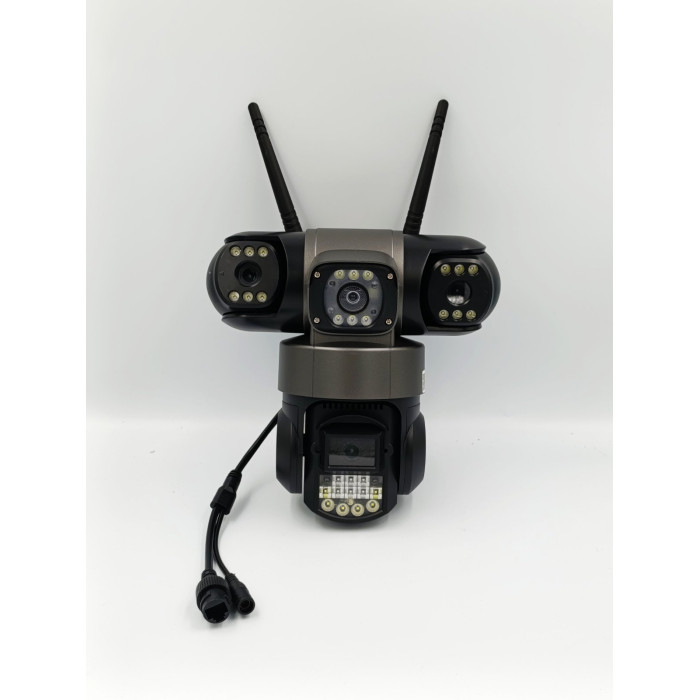 V380 Pro WiFi IP Camera Outdoor 12MP 6K cовременная система безопасности с тройными объективами и тройным экраном