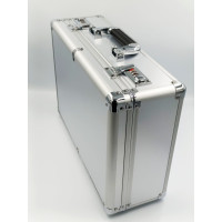 Металлопластиковый кейс с кодовыми замками и поролоновым наполнителем/40*28*14 см