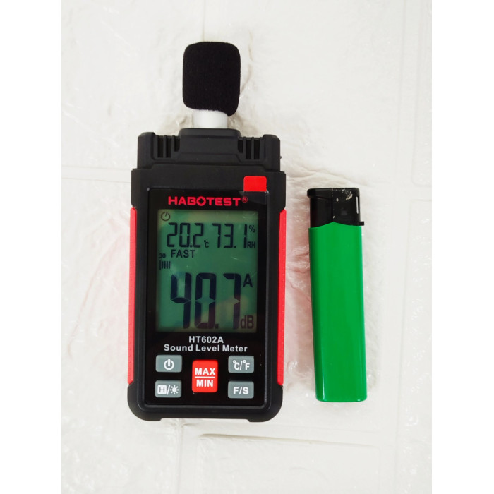 HABOTEST HT602 Шумомір Цифровий Ручний Вимірювач DB Sonometros Шумомір Звуковий Рівня 30-130 дБ Децибел Міні Шумомір