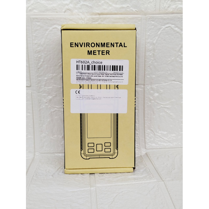 HABOTEST HT602 Шумомір Цифровий Ручний Вимірювач DB Sonometros Шумомір Звуковий Рівня 30-130 дБ Децибел Міні Шумомір