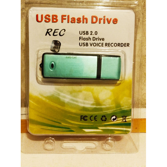 2в1 Міні 16 ГБ Міні Диктофон Цифровий Звукозаписувальний Апарат USB Флеш-накопичувач