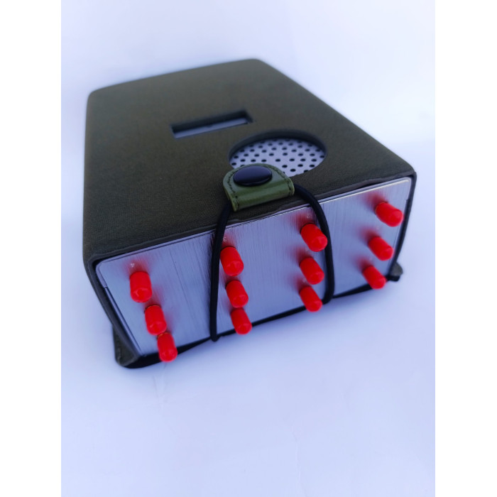 Потужна переносна глушилка сигналів ( LOJACK/CDMA/GSM/LORA/DCS/PCS/3G/4G/5G/2.4G, 5.2G, 5.8G/GPS L1-L5/5G600 US АБО 5G1500 EU ) «PREDATOR 12 каналів» 37 Вт