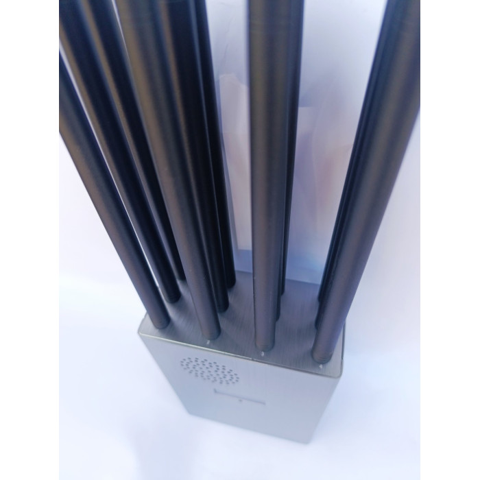 Потужна переносна глушилка сигналів ( LOJACK/CDMA/GSM/LORA/DCS/PCS/3G/4G/5G/2.4G, 5.2G, 5.8G/GPS L1-L5/5G600 US АБО 5G1500 EU ) «PREDATOR 12 каналів» 37 Вт