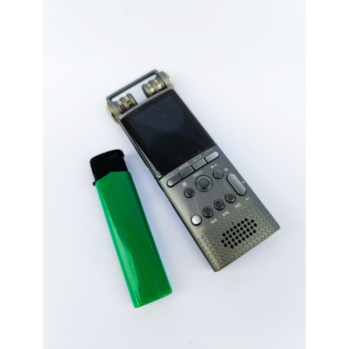 Професійний цифровий диктофон із записом голосу, USB, не зупинка, 100 годин, ПК, 1536 кбіт/с, зовнішній мікрофон, 16 ГБ REDU 2025