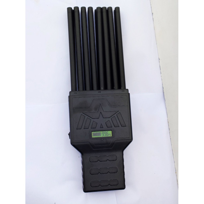 Мультичастотна глушилка сигналів мобільного зв'язку (GPS/Wi-Fi/GSM/5G/VHF/LOJACK/RC) Термінатор 18 Вт