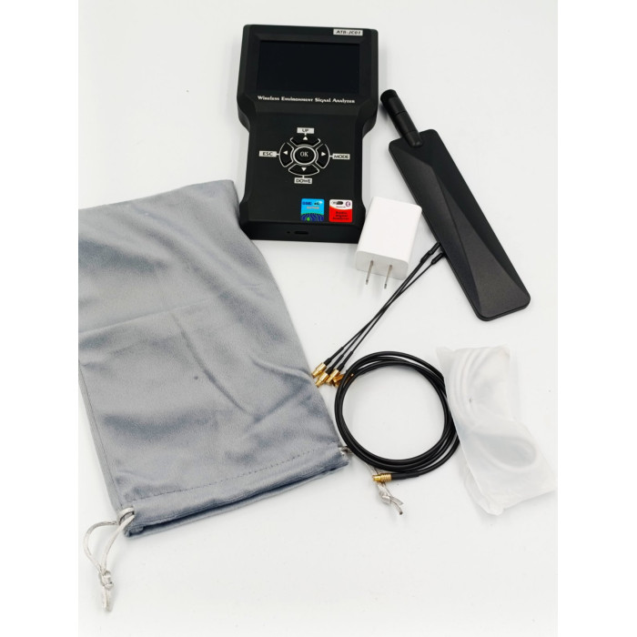 Signal Analyzer ATB-JC01 визначає джерела Wi-Fi, Bluetooth і TAG-сигналів, аналізує їх потужність, частоту і MAC-адреси.