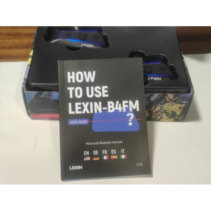 Lexin B4FM-X Bluetooth-гарнитура для мотоциклетного шлема, BT 5.0, беспроводная связь, переговорное устройство, обмен музыкой, 10 гонщиков