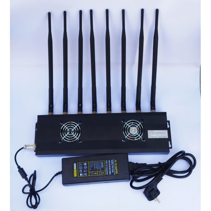 Глушилка сигналів (gsm/3G/4G/Wi-Fi/GPS/Bluetooth) 8-канальна (настільна) R.E.S.T. 2025