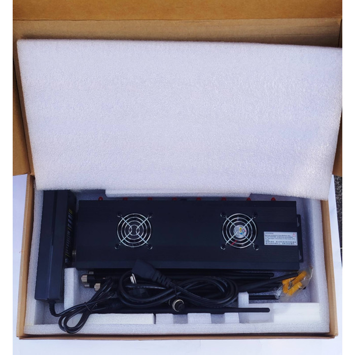 Глушилка сигналів (gsm/3G/4G/Wi-Fi/GPS/Bluetooth) 8-канальна (настільна) R.E.S.T. 2025