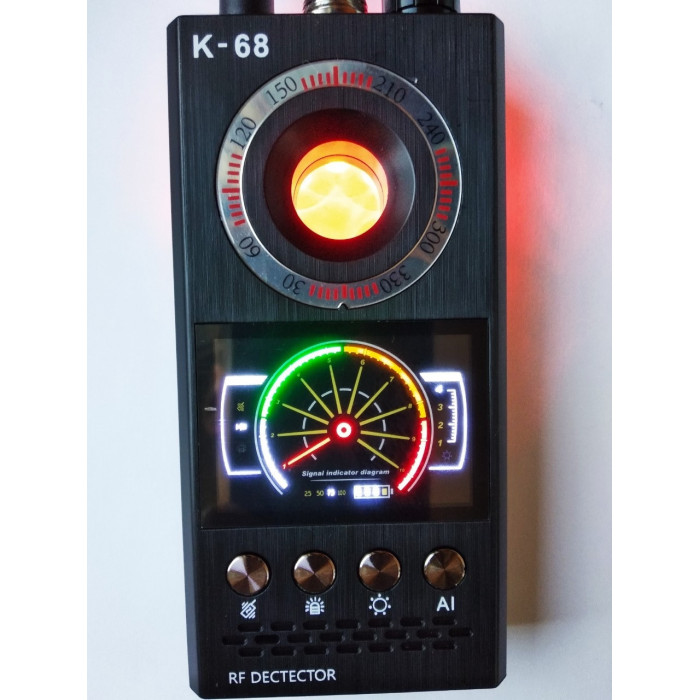 Детектор жучков GPS трекеров и скрытых видеокамер К68 (3 в 1!)