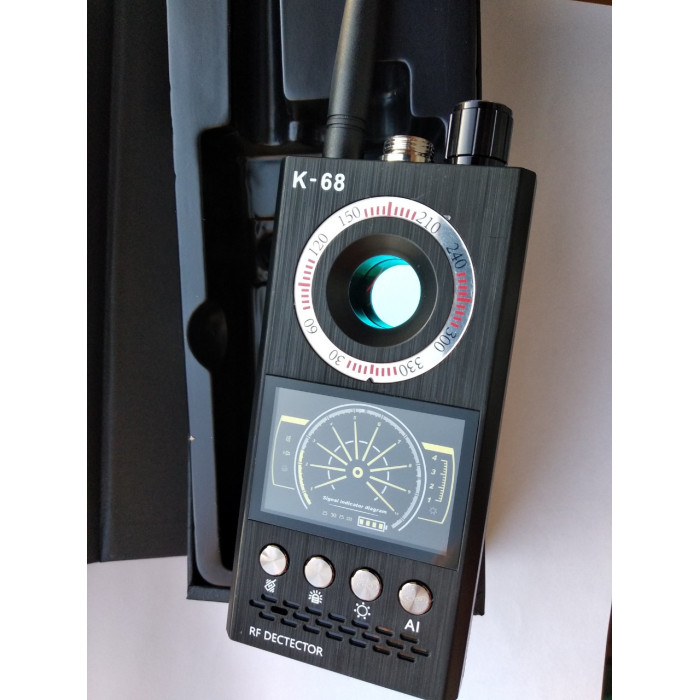 Детектор жучков GPS трекеров и скрытых видеокамер К68 (3 в 1!)