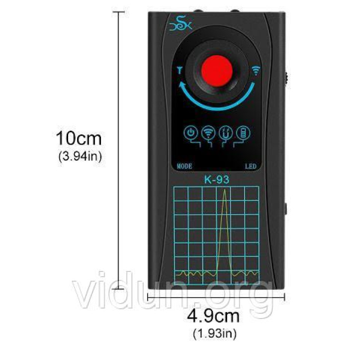 Детектор жучков GPS трекеров и скрытых видеокамер К93