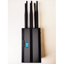 Переносна глушилка стільникового зв'язку 6 антен GSM, GPS ГЛОНАСС, WIFI Bluetooth